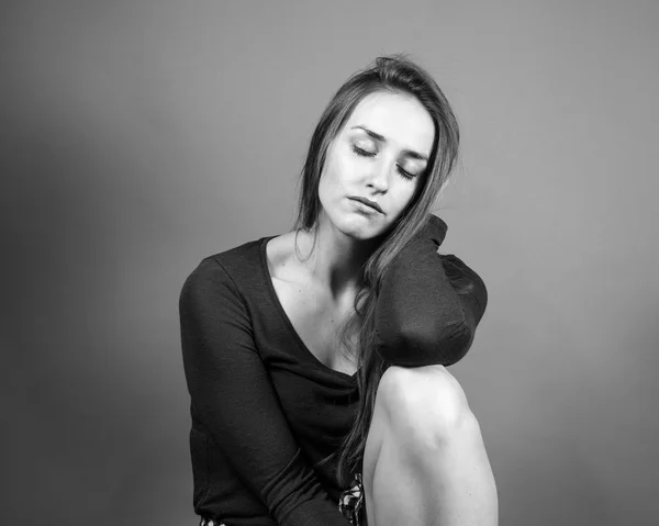 Slender Caucasian Female Portrait — Stock Photo, Image