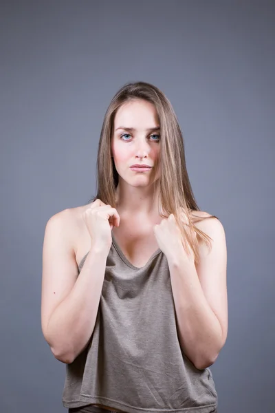 Slender Caucasian Female Portrait — Stock Photo, Image