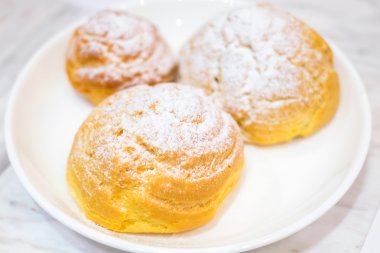 Şeker krem, lezzetli Japon desset