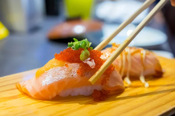 Toro zalmsushi instellen — Stockfoto