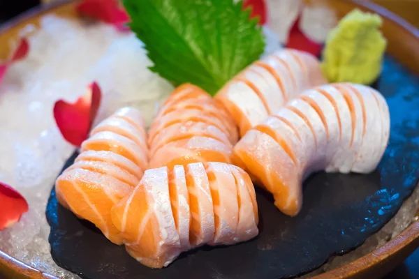 Salmon Toro Sashimi on ice — Stock Photo, Image