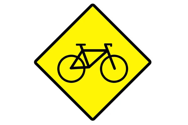 Велосипед знак — стокове фото