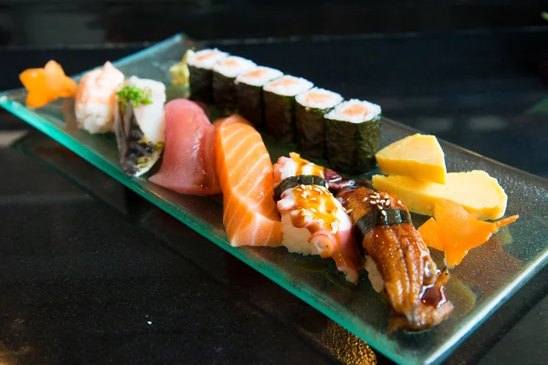 Close up of variety Sushi Set — Stock Photo, Image