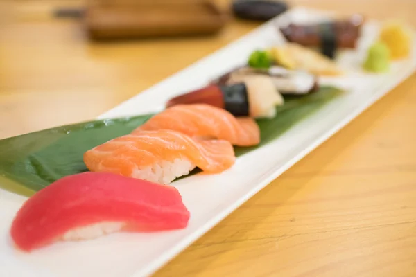 Close up of variety Sushi Set Royalty Free Stock Photos