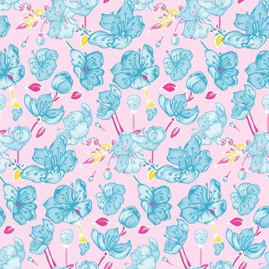 Çiçeklerle kusursuz desen