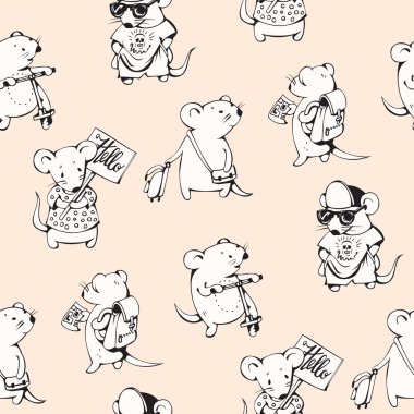 Fareler seamless modeli