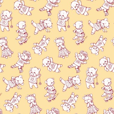 oyuncak ayılar ile Seamless Modeli