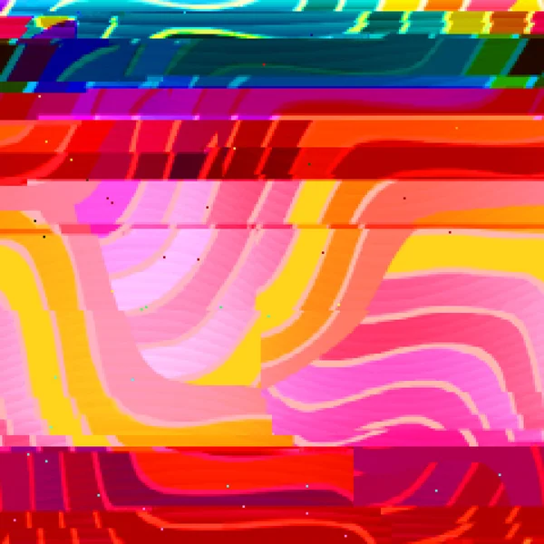 Abstrakte Glitch- Kunst Hintergrund — Stockvektor