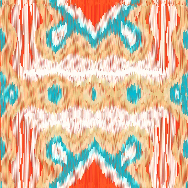 Naadloze ikat patroon — Stockvector