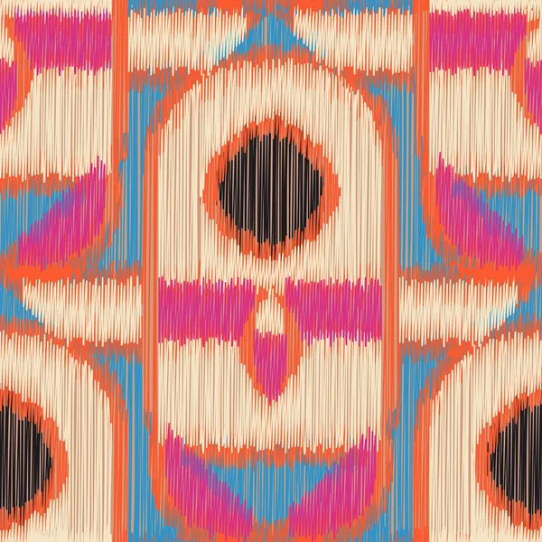 Naadloze ikat patroon — Stockvector