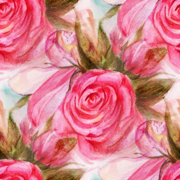 핑크 장미 패턴 — 스톡 사진