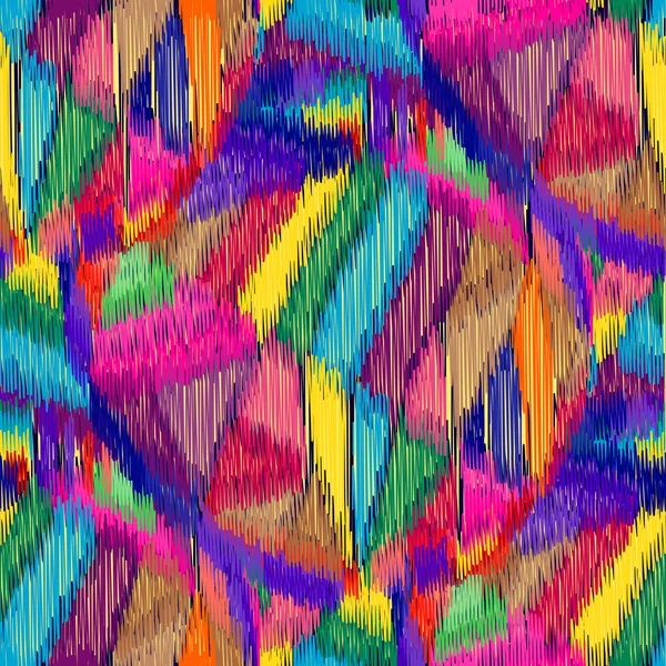 Naadloze abstracte Ikat-patroon — Stockvector