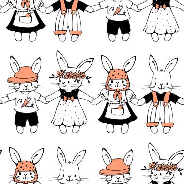 komik tavşan ile Seamless Modeli