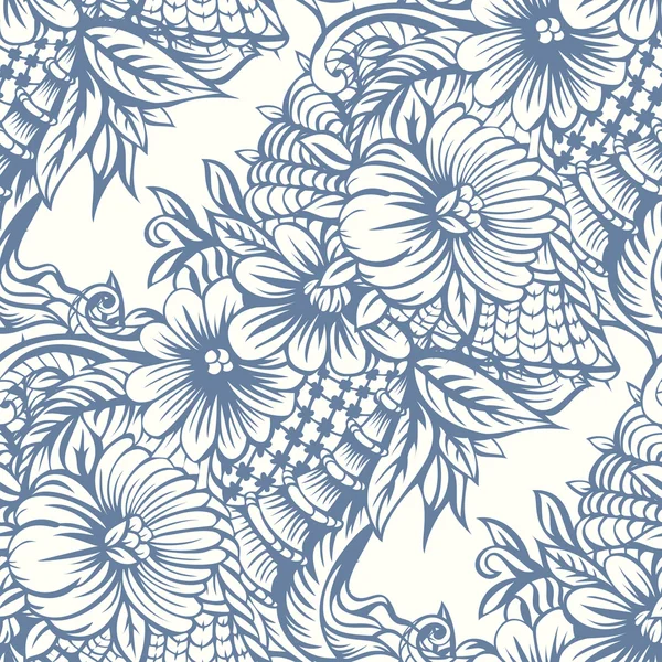 Seamless floral pattern — Stock Vector