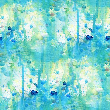 Mavi ve yeşil suluboya noktalar ile desen