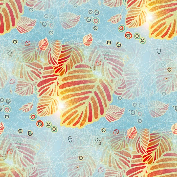  seamless pattern with autumn leaves.