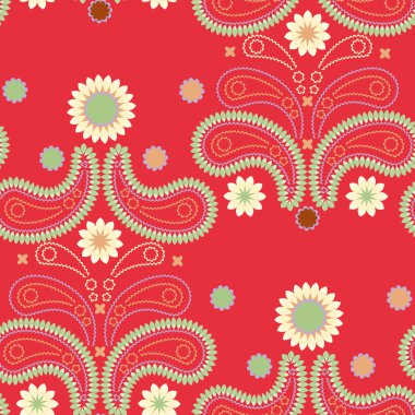 Kırmızı ve yeşil seamless modeli