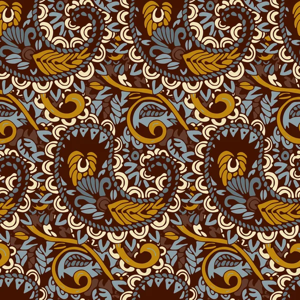 Naadloze patroon met Paisley print — Stockvector