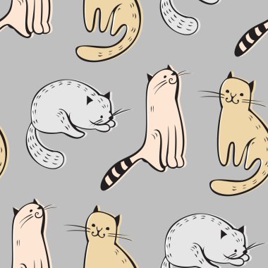 komik karikatür kedi