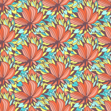 Çiçeklerle kusursuz desen