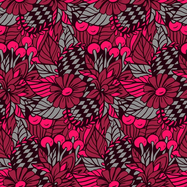 Seamless pattern with Flowers — Stock Vector