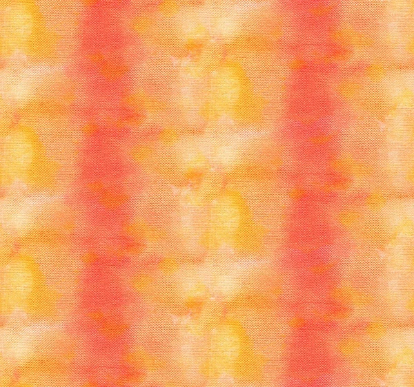 Sömlös Tie Dye Mönster Orange Färg Vitt Siden Handmålning Tyger — Stockfoto