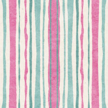 Dikey çizgileri sarı ve kırmızı renklerde kusursuz desen. El çizimi illüstrasyon.