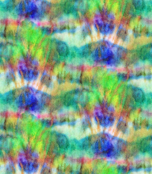 Padrão Sem Emenda Tie Dye Seda Branca Tecidos Pintura Mão — Fotografia de Stock