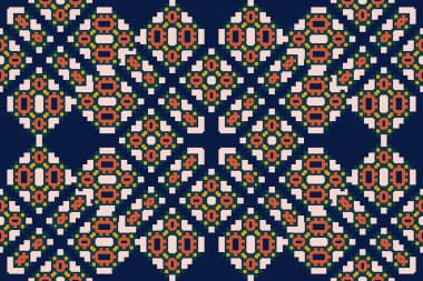 Basit geometrik çizimi olan kusursuz bir model. Retro tarzda. Vektör illüstrasyonu  