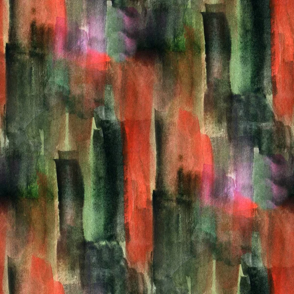 Abstrakt Sömlöst Mönster Med Akvarellfläckar Handritad Illustration — Stockfoto