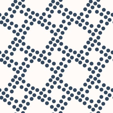 Noktalı basit, pürüzsüz bir desen. Tek renkli vektör illüstrasyonu