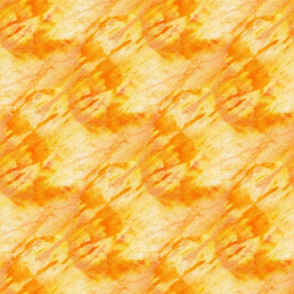 Sömlös Tie Dye Mönster Orange Färg Vitt Siden Handmålning Tyger — Stockfoto