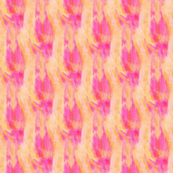 Nahtloses Muster Aus Rosa Und Orangefarbener Farbe Auf Weißer Seide — Stockfoto