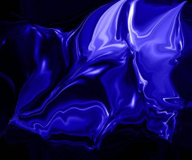 Parlak ışık lekeleri olan koyu bir arka plan. Dijital resim.