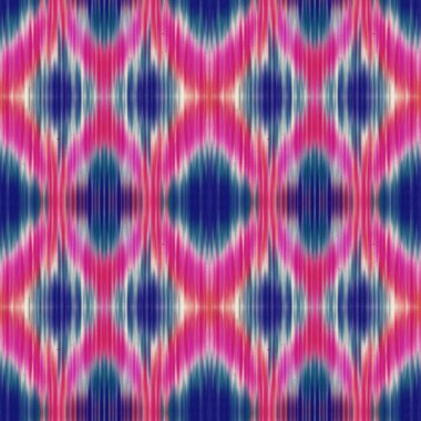 Kusursuz Ikat Deseni. Tekstil tasarımı, duvar kağıdı, yüzey dokuları, ambalaj kağıdı için soyut arkaplan.