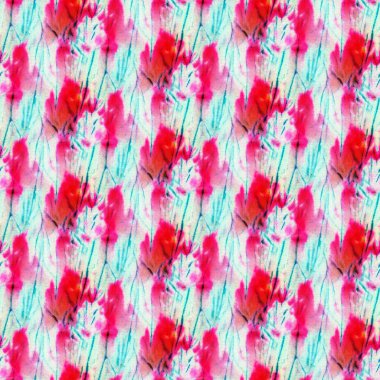 Beyaz ipek üzerinde kusursuz kravat boyası deseni. El boyası kumaşlar - nodüler batik. Shibori boyaması.. 