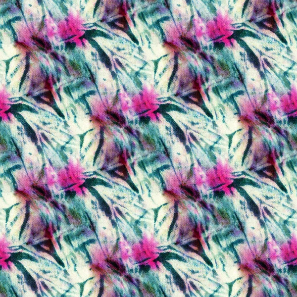 Beyaz ipek üzerinde kusursuz kravat boyası deseni. El boyası kumaşlar - nodüler batik. Shibori boyaması.. 