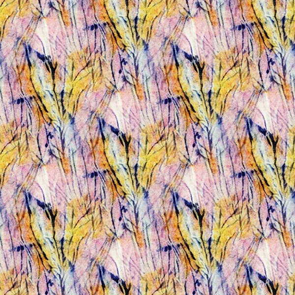 Płynny Wzór Farby Białym Jedwabiu Ręcznie Malowane Tkaniny Guzkowy Batik — Zdjęcie stockowe