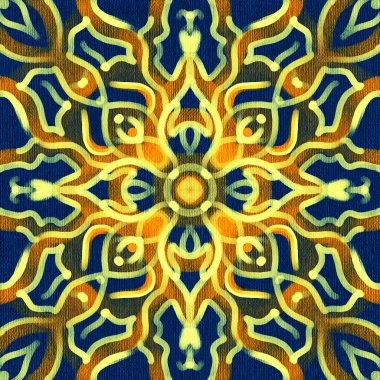 Modelleştirilmiş etnik kalıplı kusursuz bir model. El çizimi illüstrasyon.