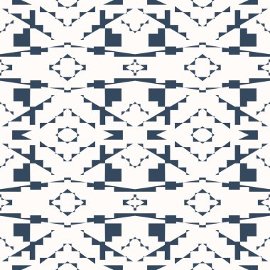 Kusursuz siyah-beyaz geometrik desen. Vektör illüstrasyonu