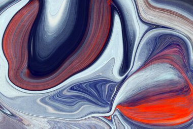 Akrilik akıyor. Akışkan sanat. Rengarenk bir geçmişi var. El çizimi illüstrasyon. 