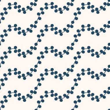 Yapraklı, soyut, pürüzsüz desen. Vektör illüstrasyonu. 