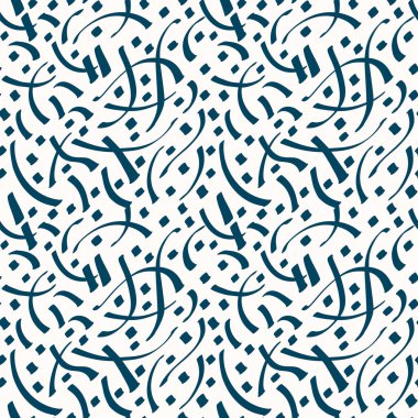 Basit bir soyut çizimle tek renkli kusursuz desen. Vektör illüstrasyonu.