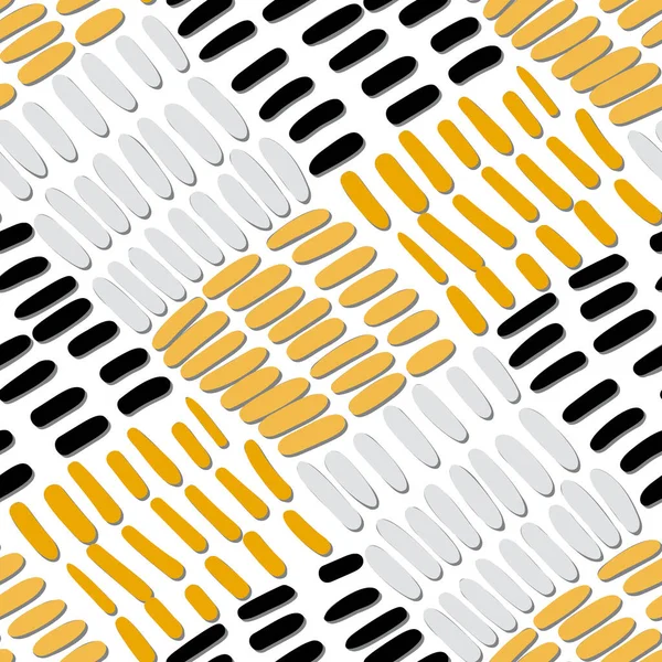Nahtloses Muster Mit Einer Einfachen Abstrakten Zeichnung Sticken Vektorillustration — Stockvektor