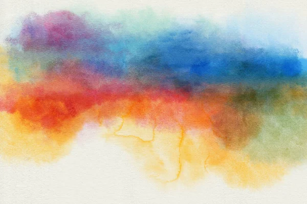 Watercolor background with colored spots.  Hand-drawn illustration.