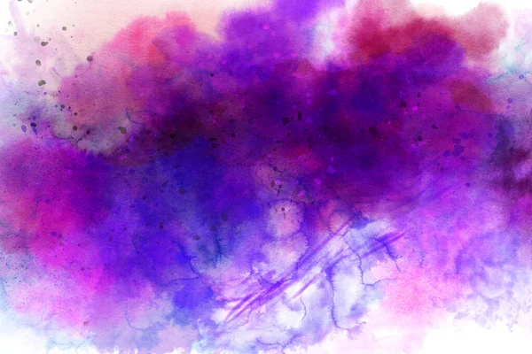 Watercolor Background Colored Spots Hand Drawn Illustration — Stock Photo, Image