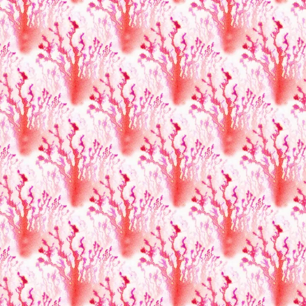 Abstraktes Nahtloses Muster Mit Roten Aquarellflecken Handgezeichnete Illustration — Stockfoto
