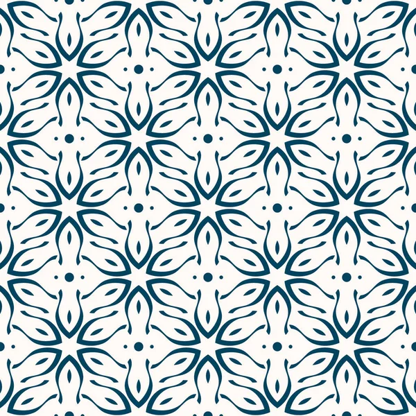 Zwart Wit Naadloos Patroon Geometrische Ornament Vectorillustratie — Stockvector