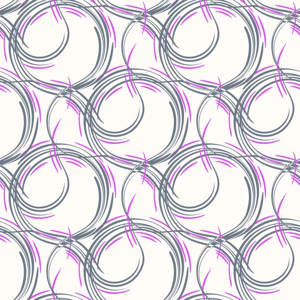 Nahtloses Muster Mit Einer Einfachen Abstrakten Zeichnung Vektorillustration — Stockvektor