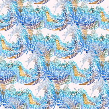 Multi-color mosaic background.  Seamless pattern. Abstract vector illustration